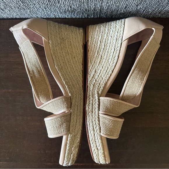 Taryn Rose Women’s Krissy Espadrille Wedges Sandals Shoes Beige Tan Leather 9.5 - Picture 7 of 9